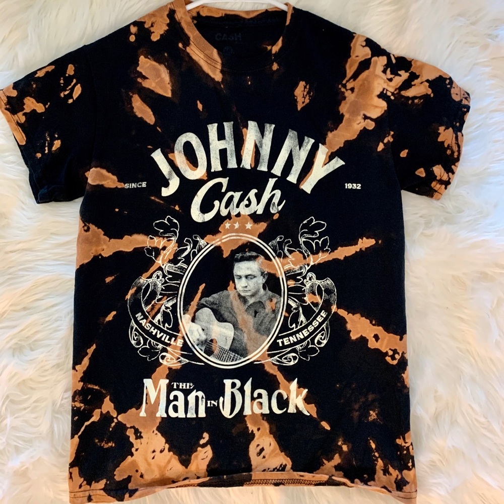 Bleached Johnny Cash T